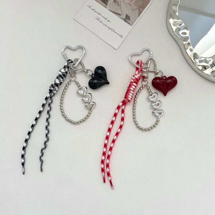 Elegant Heart Charm Keychain Kalsten