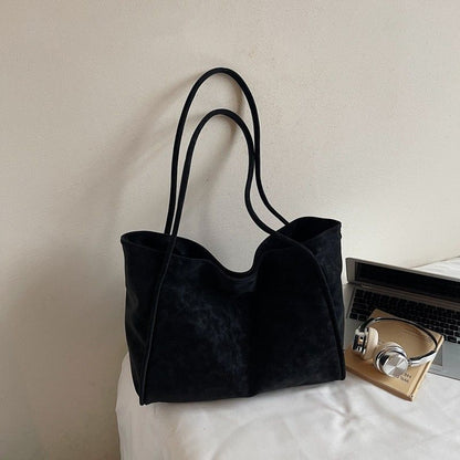 Spacious Faux Leather Tote Bag Acalora