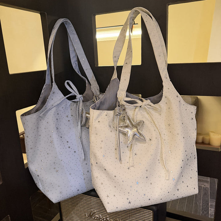 Tote bag with playful star pattern Kalsten