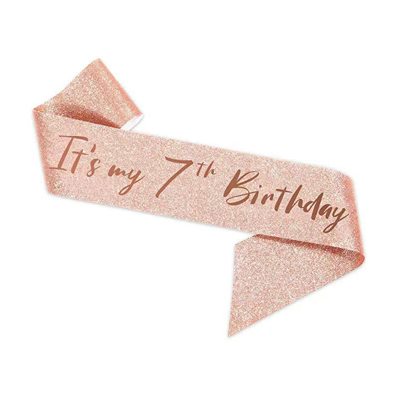 Ladies Festive 10th Birthday Decoration Ribbon Kalsten