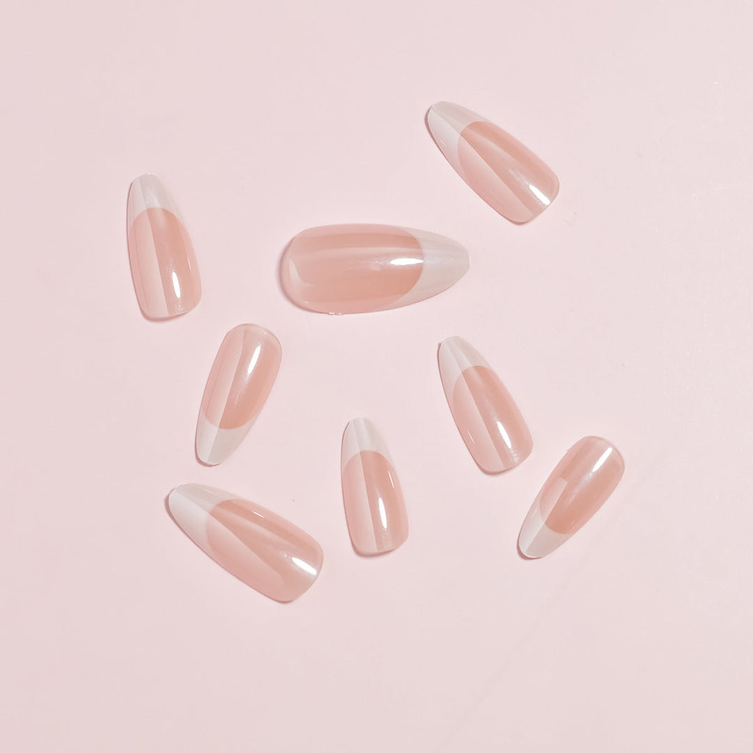 Elegant French Tip Nail Art Set Kalsten