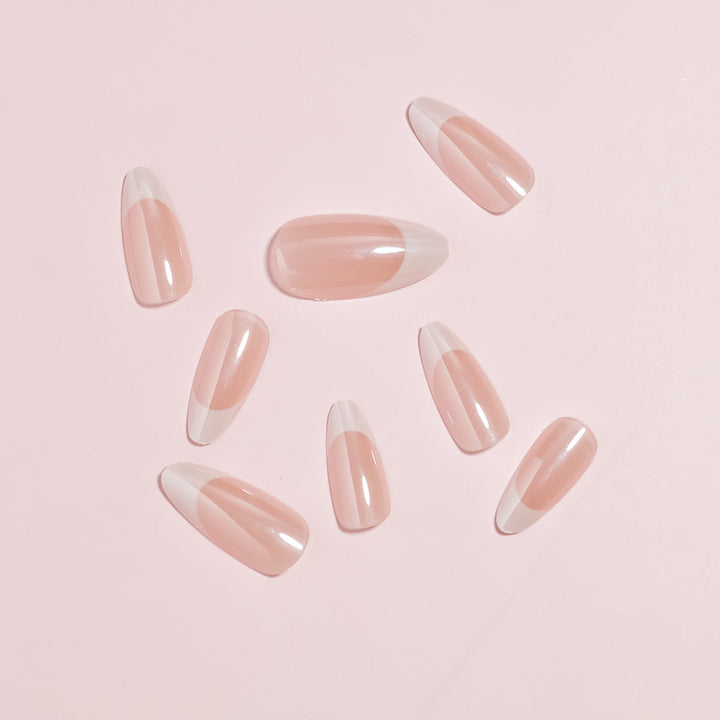 Elegant French Tip Nail Art Set Kalsten