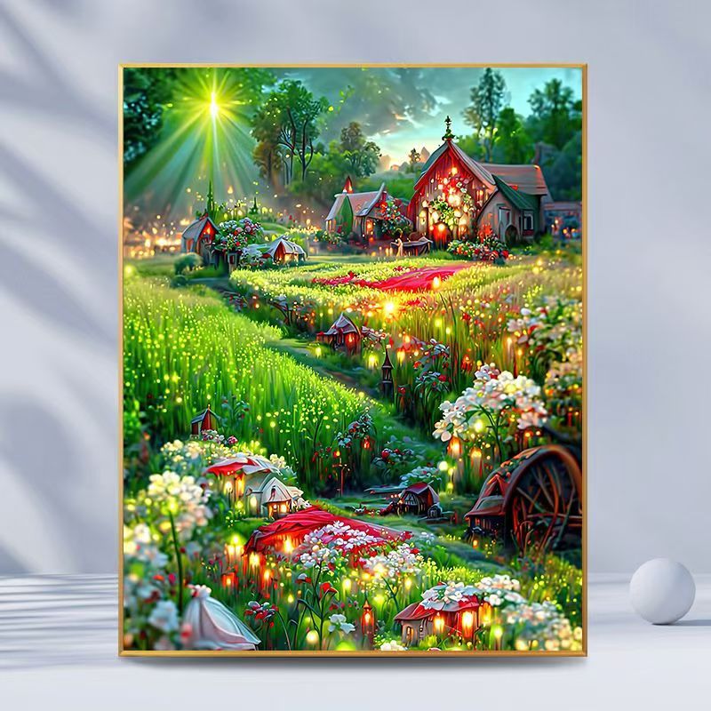Enchanted Garden Landscape Art Print Kalsten