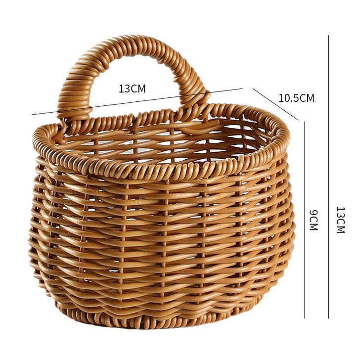 Handwoven Storage Basket with Ergonomic Handle Kalsten