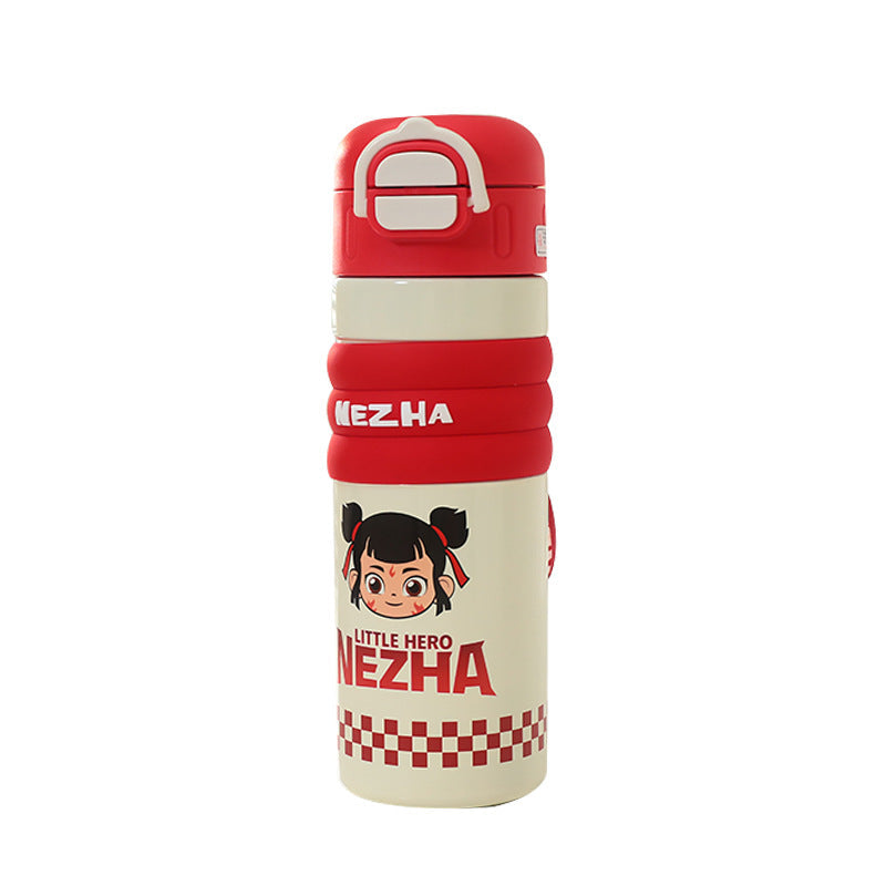 Women's Insulated Bottle with Playful Design and Practical Carry Handle Kalsten