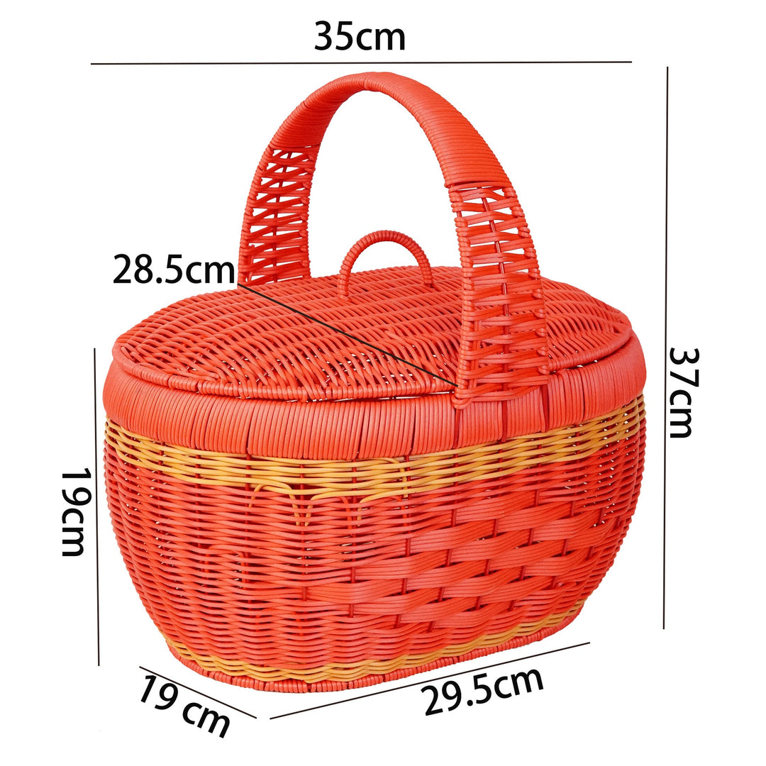 Women's Decorative Basket with Lid Kalsten