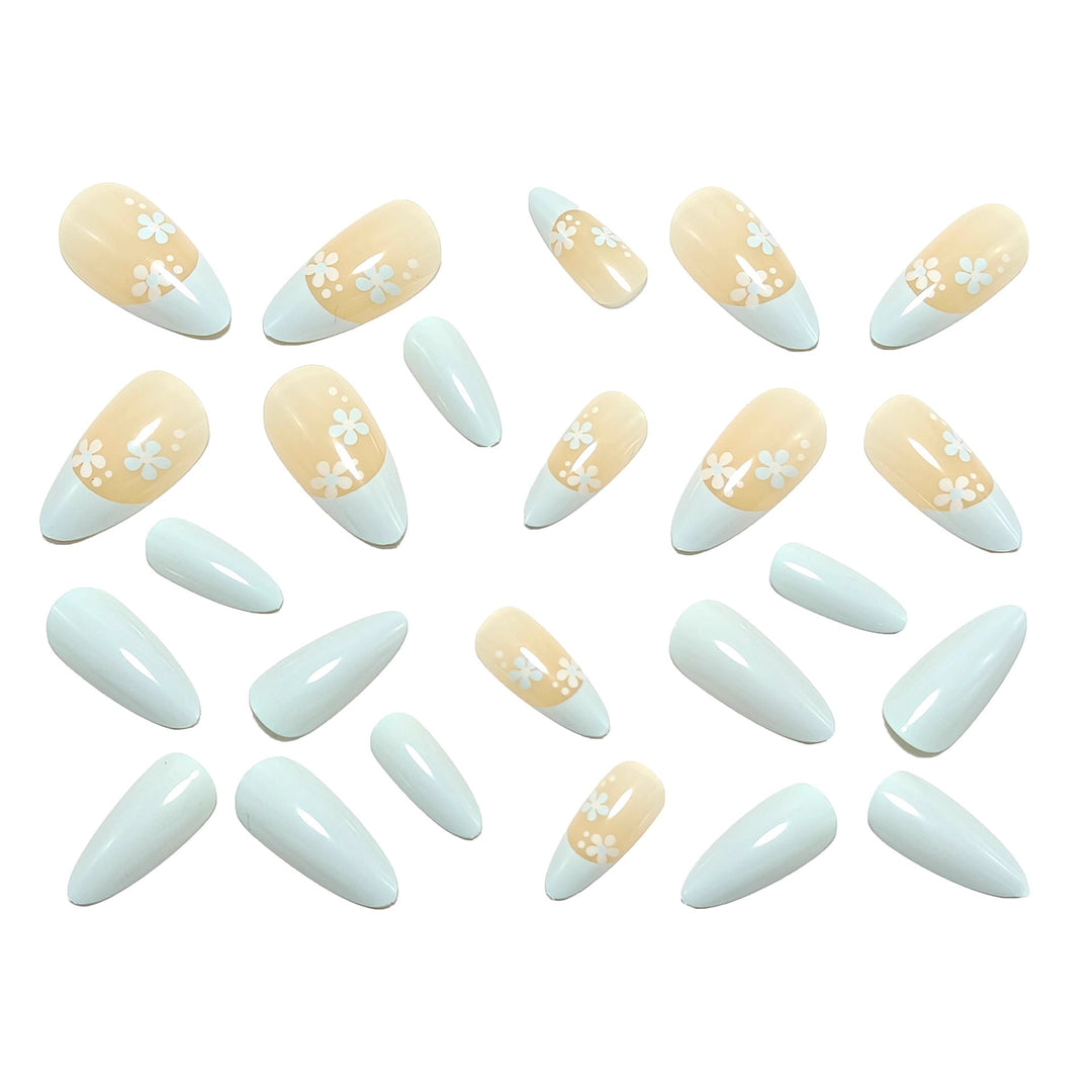 Artificial nails in elegant floral design Kalsten