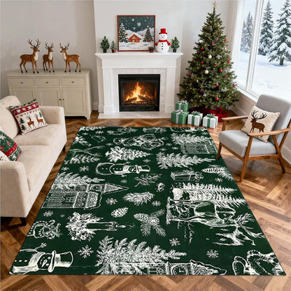 Christmas-Themed Decorative Area Rug Acalora