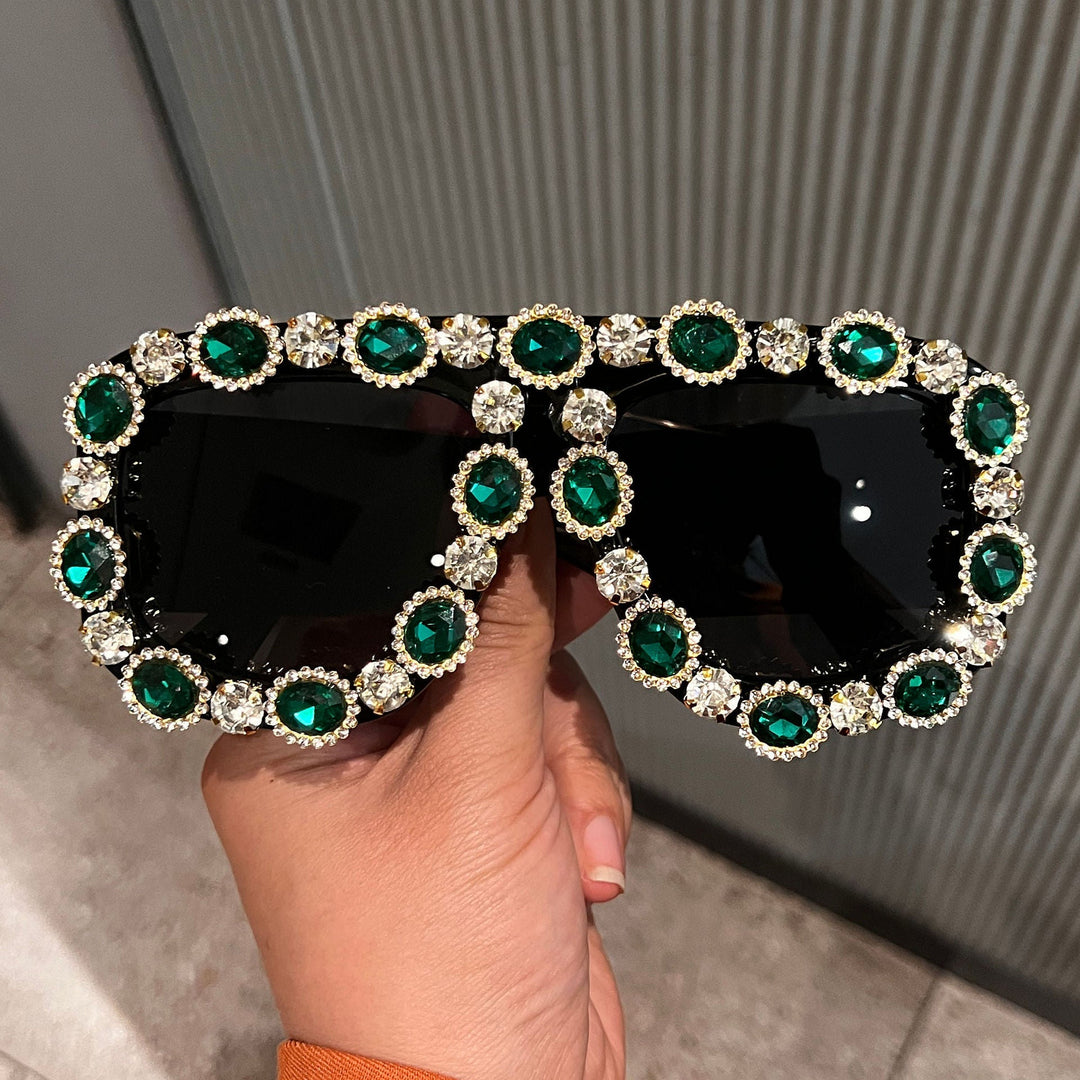 Ladies Glamorous Sunglasses with Sparkling Crystal Frame Kalsten