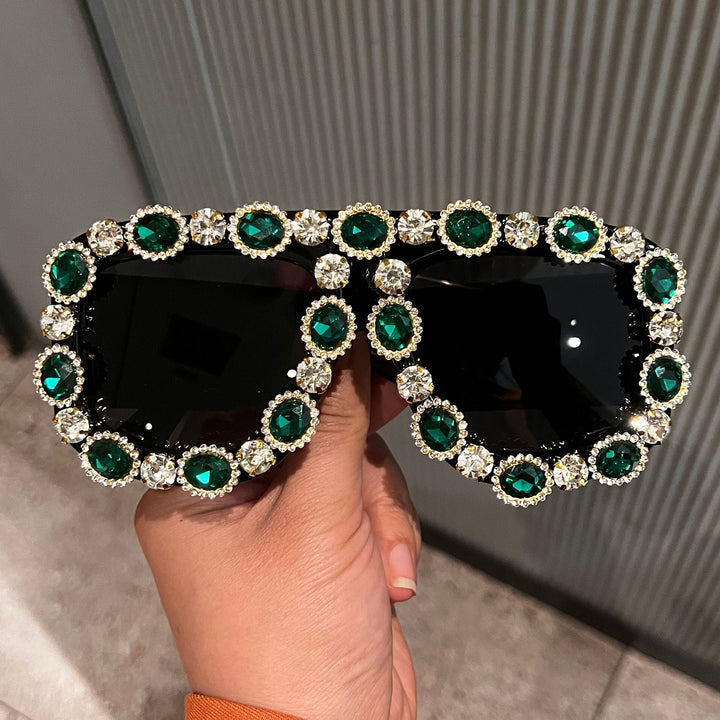 Ladies Glamorous Sunglasses with Sparkling Crystal Frame Kalsten