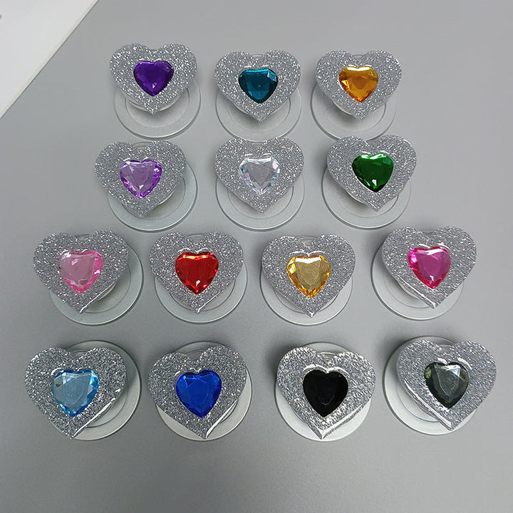 Decorative Heart-Shaped Phone Grip Kalsten