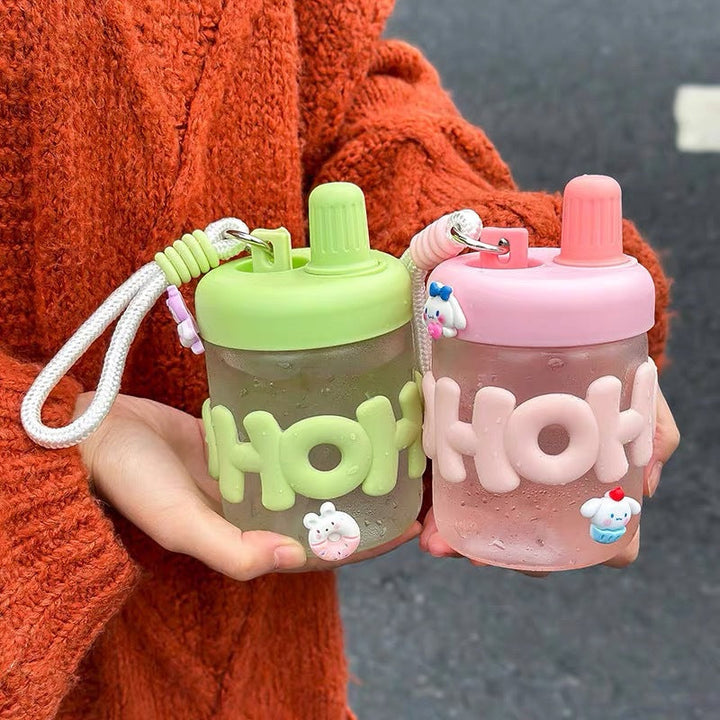 Women's funny and practical water bottle with integrated carrying strap Kalsten