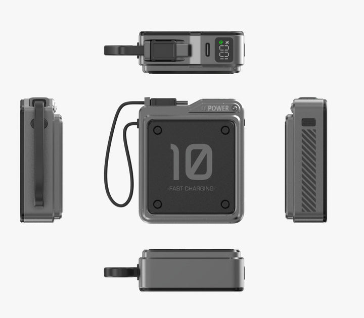 Compact fast charging power bank with digital charge level display Kalsten