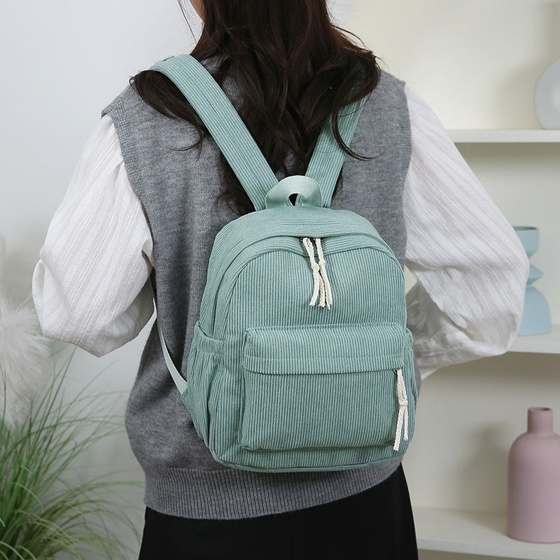 Cord-Backpack with Practical Front Pocket Kalsten