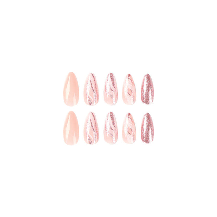 Elegant Glitter Gel Nail Art Tips Kalsten