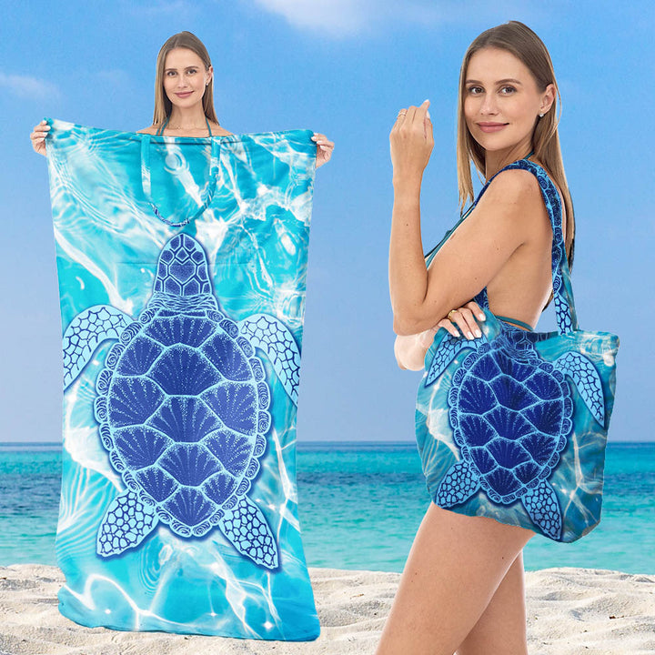 Beach towel with elegant floral patterns Kalsten