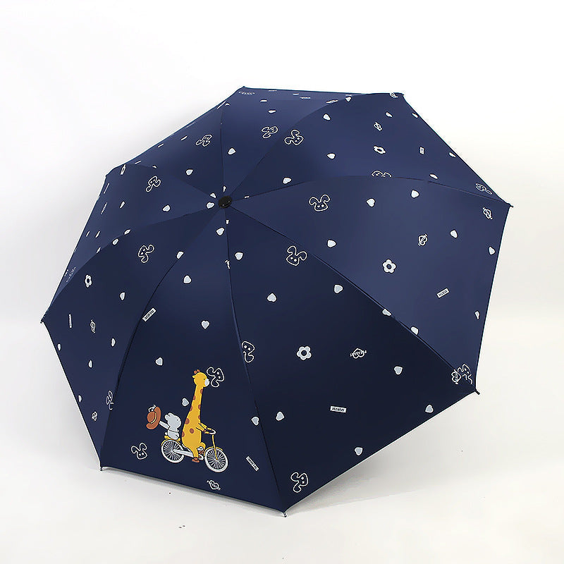 Women’s Folding Umbrella with Playful Animal Design Kalsten