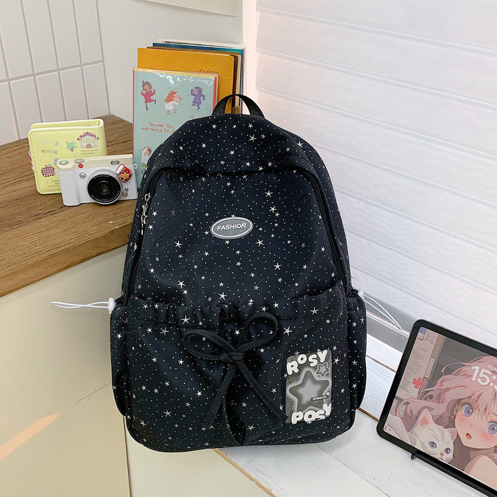 Star-Printed Casual Backpack Kalsten