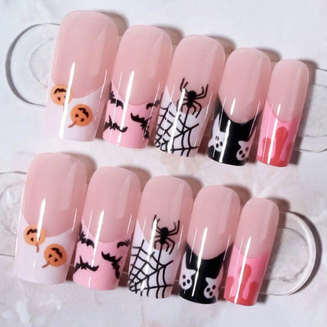 Halloween-Themed Press-On Nail Art Set Kalsten