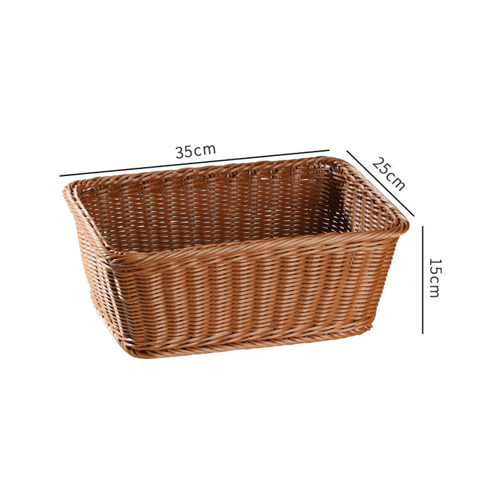 Handwoven Rustic Storage Basket with Ergonomic Design Kalsten