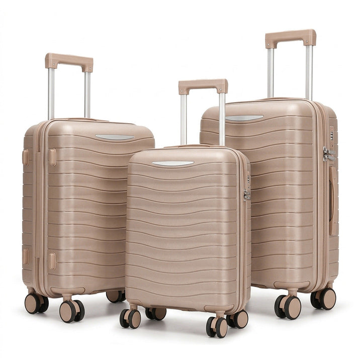 Hard Shell Suitcase Set with Innovative Pocket Organization Kalsten