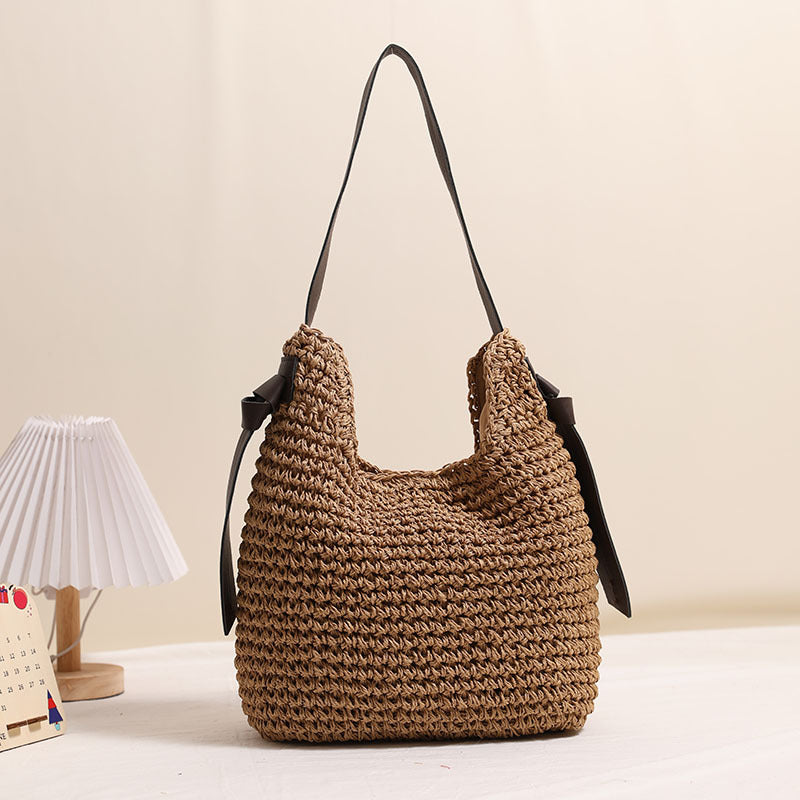 Fashionable Handmade Shoulder Bag Made of Natural Material Kalsten