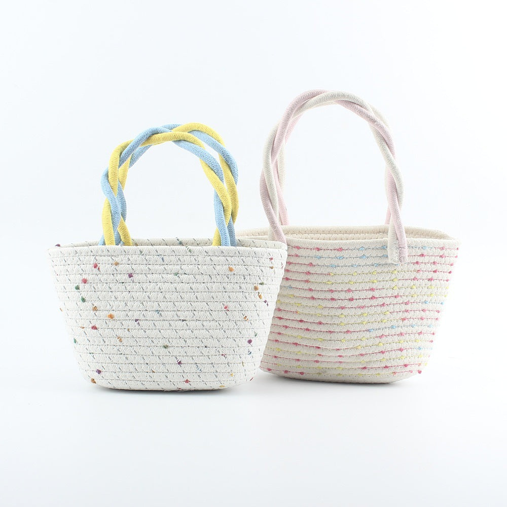 Fashionable straw bag with colorful accents Kalsten