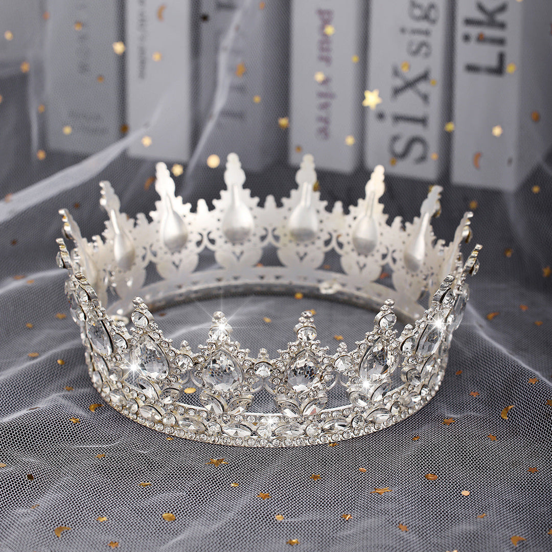 Ladies Luxurious Festive Crown with Shining Gemstones Kalsten