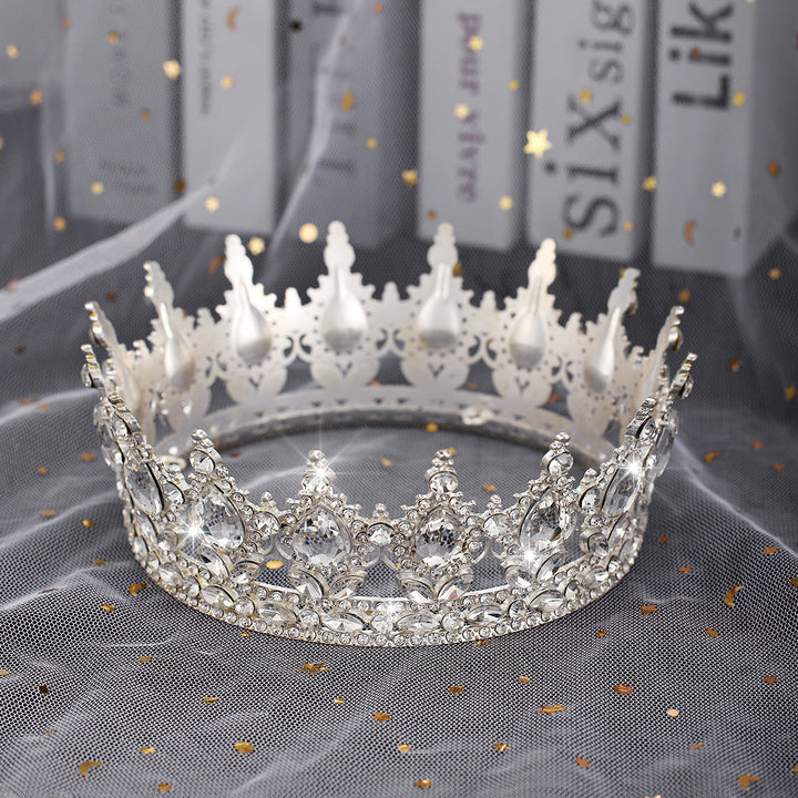 Ladies Luxurious Festive Crown with Shining Gemstones Kalsten