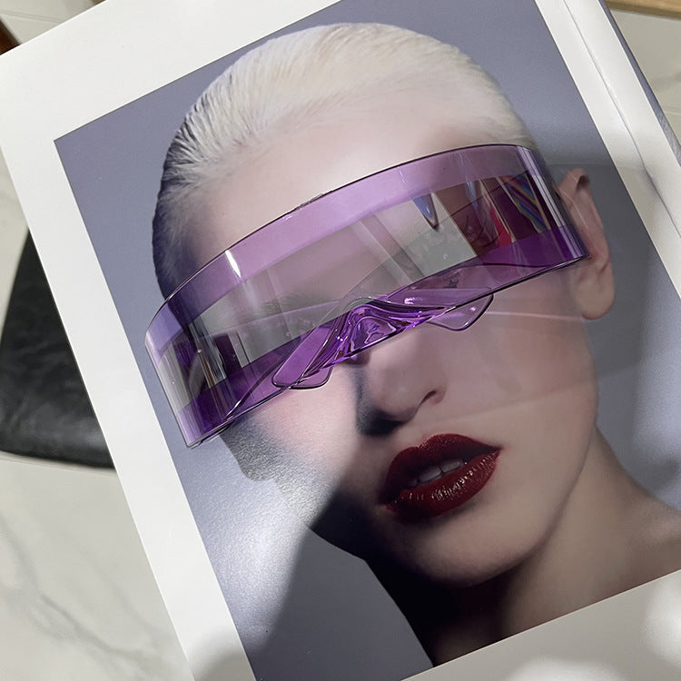 Women futuristic visor-like sunglasses Kalsten