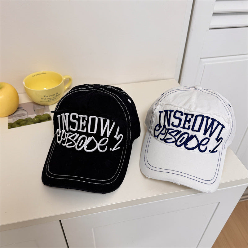 Men's Distressed Casual Graphic Baseball Cap Kalsten