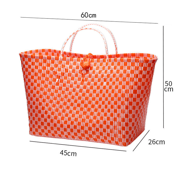 Large Capacity Woven Shopping Tote Kalsten