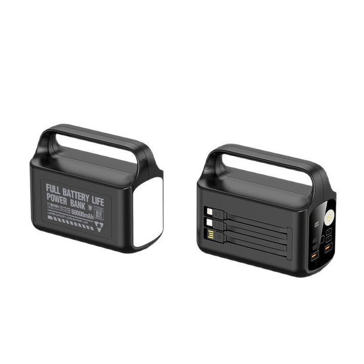 Portable power bank with LED lamp and multifunctional fast charger Kalsten