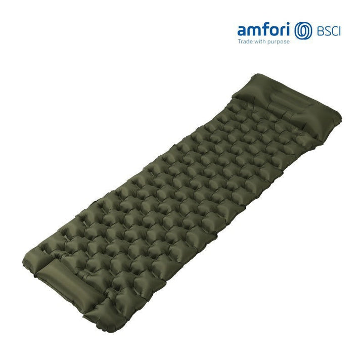 ultralight packable inflatable camping sleeping pad with ergonomic air-cell support Kalsten