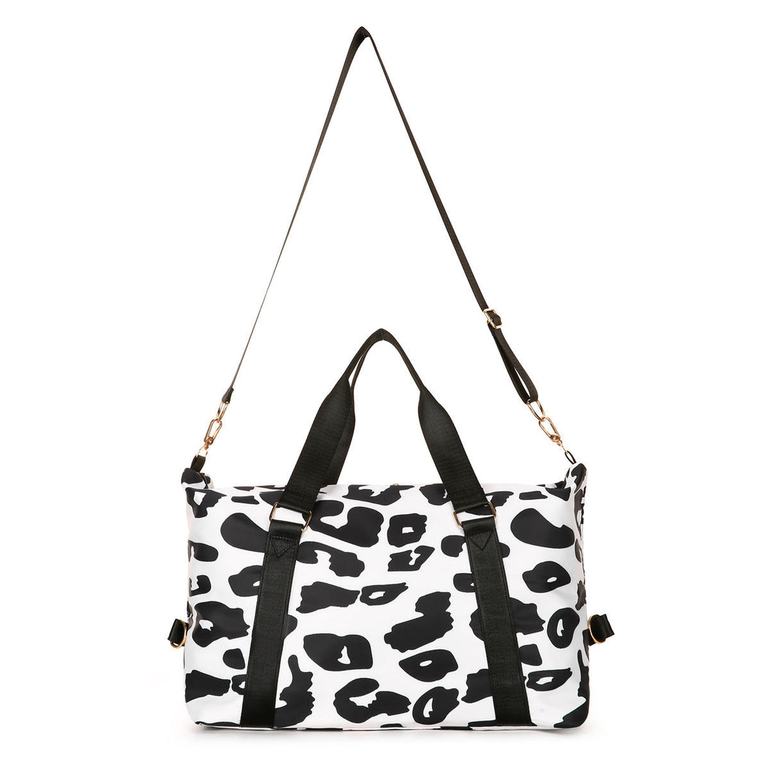 Sporty Tote Bag With Stylish Leopard Print Kalsten