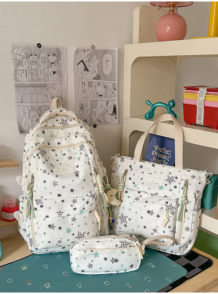 Starry Pattern School Backpack Set Kalsten