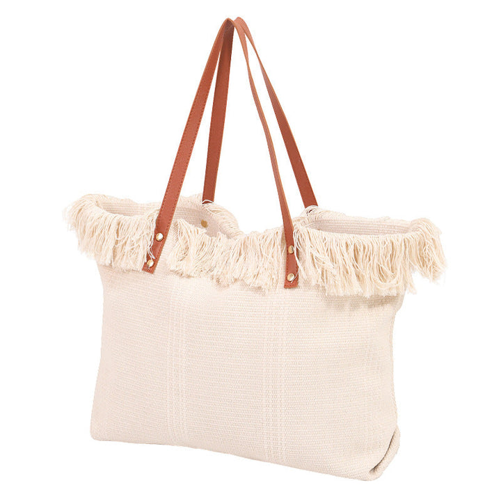 Beach bag with eye-catching fringe edge Kalsten