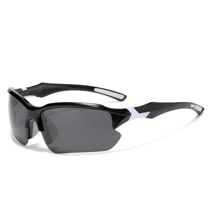 Unisex nan sporty performance sunglasses with semi-rim polarized UV protection anti-slip nose pads Kalsten