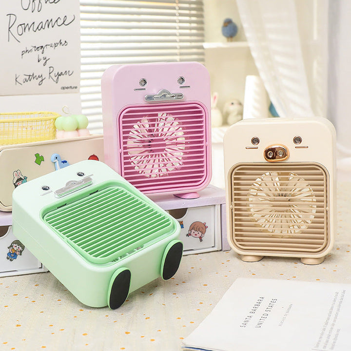 Women's Portable Mini Table Fan with USB Connection and Creative Design Kalsten