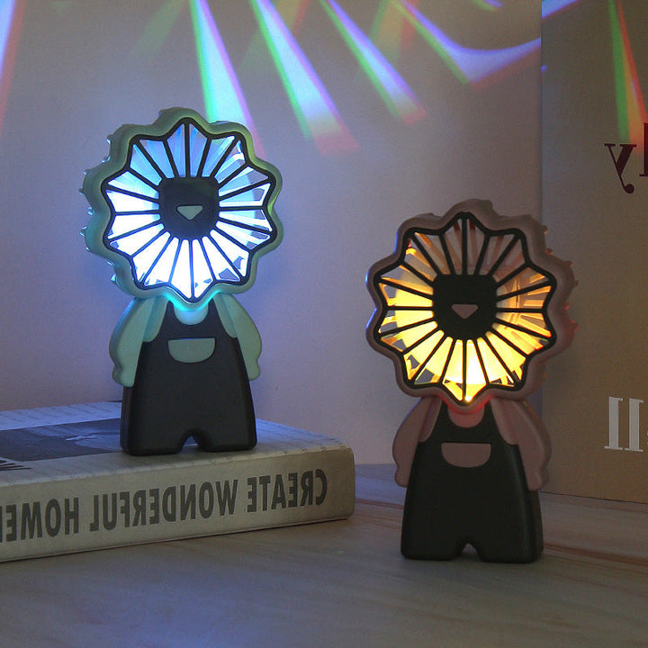 Women Portable Mini Fan in Creative Figure Design Kalsten