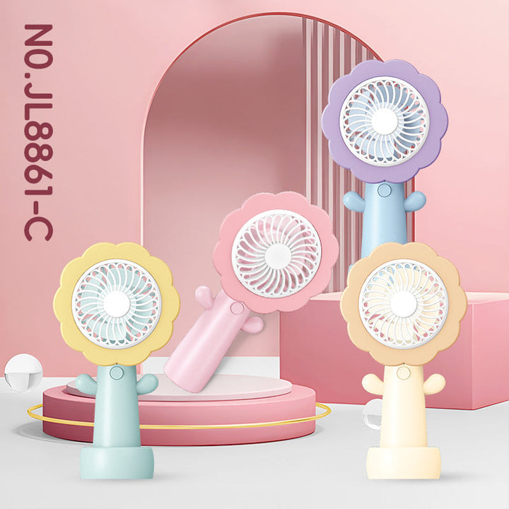 Women's Portable Mini Flower Hand Fan Kalsten