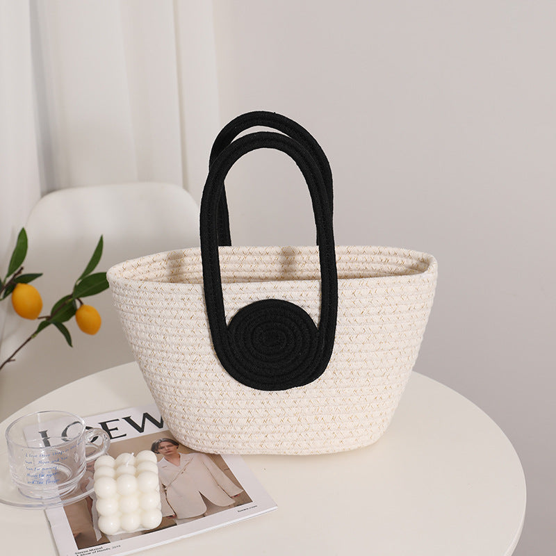 Decorative natural fiber bag Kalsten