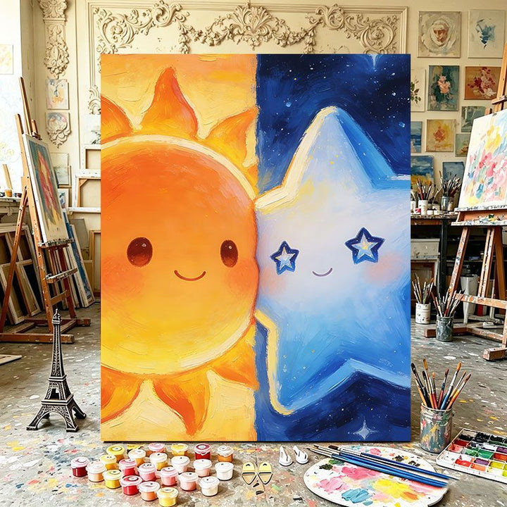 Playful Dual Element Canvas Art Kalsten