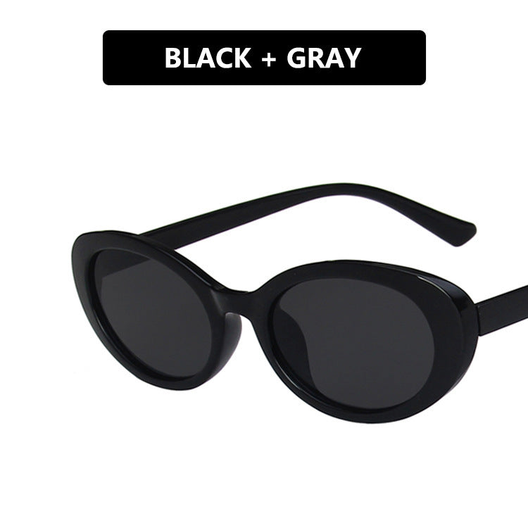Ladies Cat-Eye Sunglasses with Transparent Frame and Gradient Lenses Kalsten