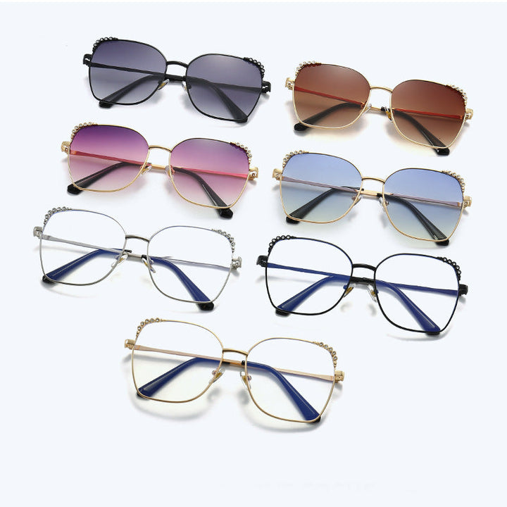 Elegant Square Sunglasses with Sparkling Accents Kalsten