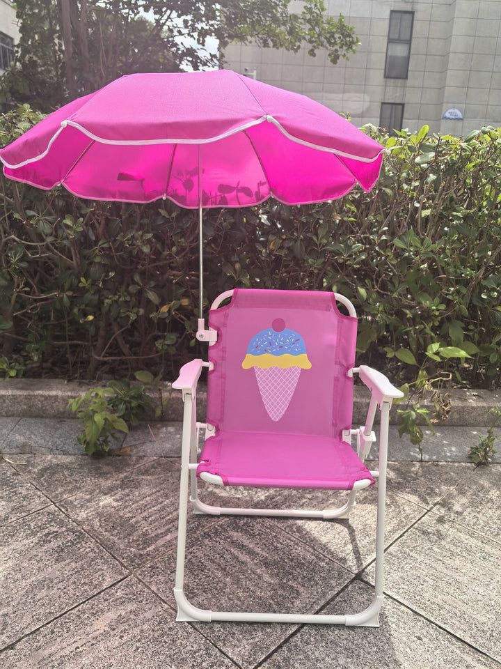 Ladies high chair with sun protection and animal motif Kalsten