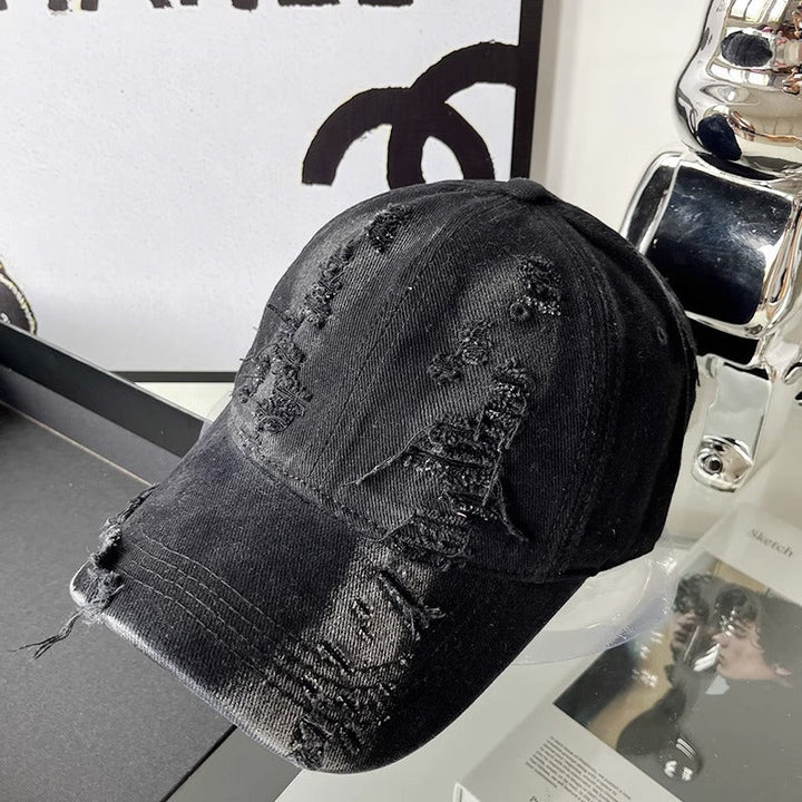 Unisex Distressed Denim Cap Kalsten