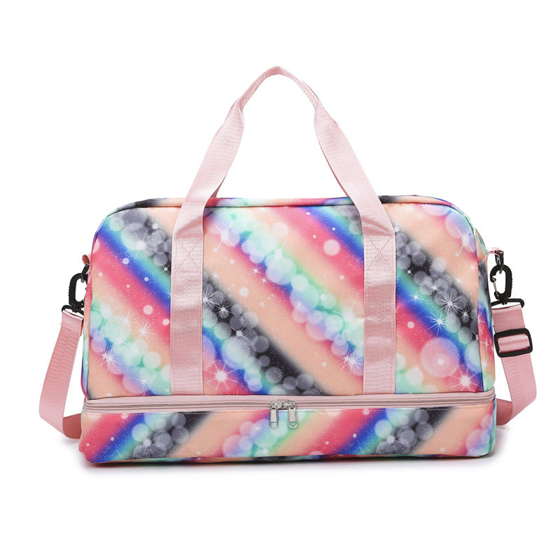 Leisure travel bag with colorful design and multiple compartments Kalsten