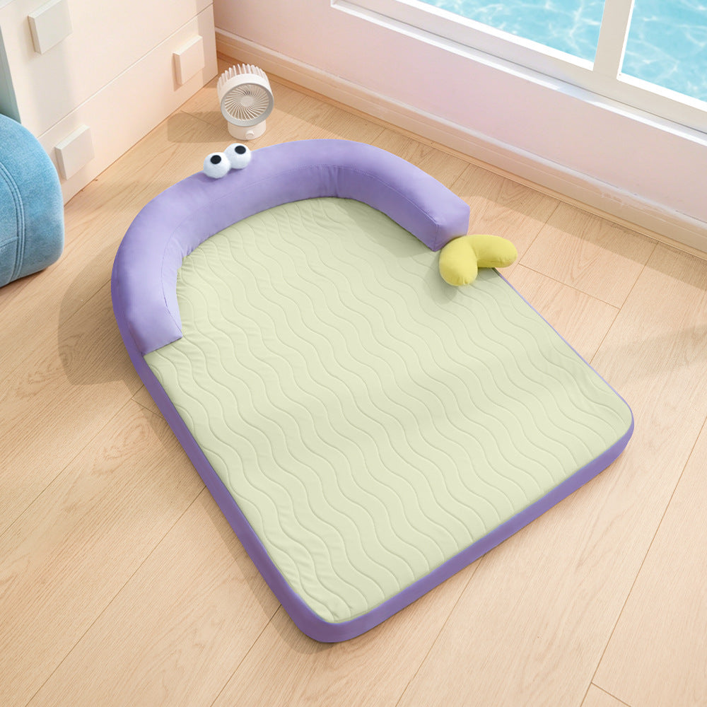Unisex nan ergonomic baby sleeping mat with padded head edge and washable cover Kalsten