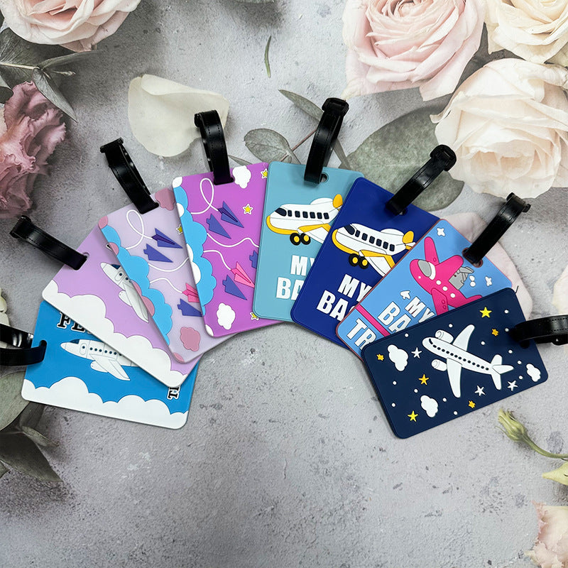 Airplane-Themed Luggage Tag Kalsten